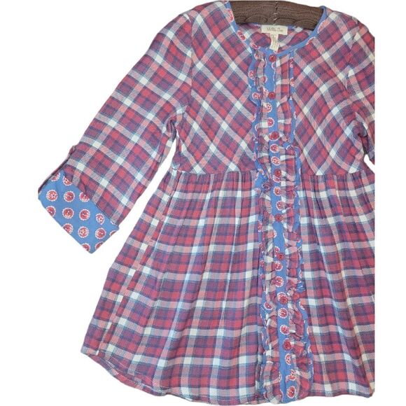 NWOT Matilda Jane Button Down Harper Tunic Red Blue Plaid 8 - Picture 3 of 10